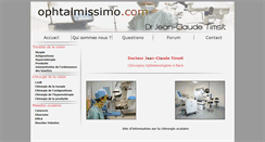 Desktop Screenshot of ophtalmissimo.com