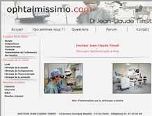 Tablet Screenshot of ophtalmissimo.com